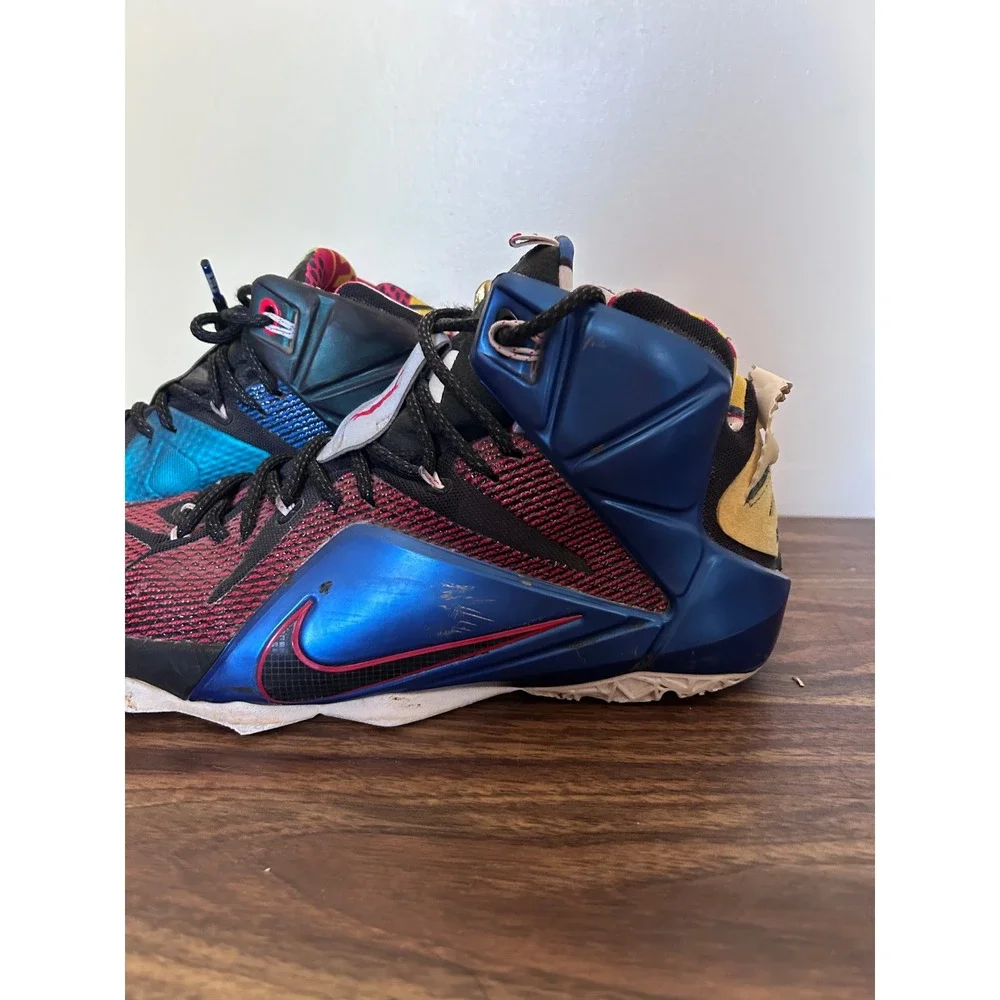 Nike LeBron‎ 12 What The Mens Basketball Shoes Multi Color 812511-409 Size 10.5